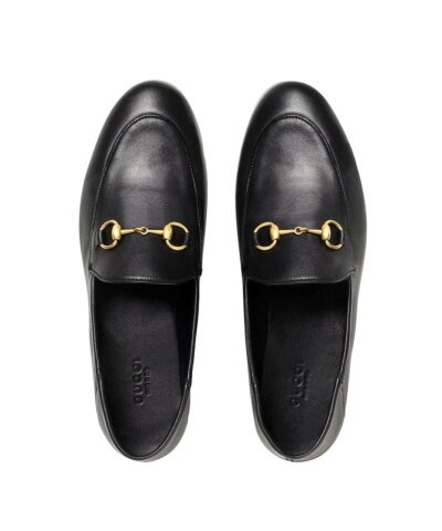 Gucci Black Leather Horsebit Loafer