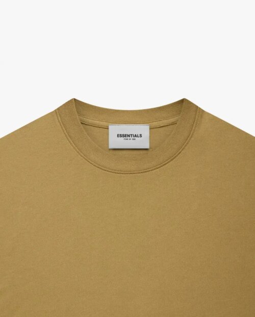 Fear Of God Essentials Summer Back Logo Tee In Amber