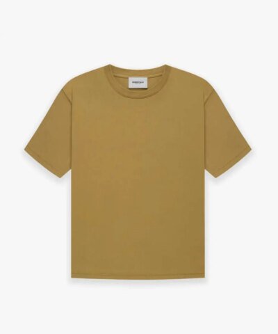 Fear Of God Essentials Summer Back Logo Tee In Amber