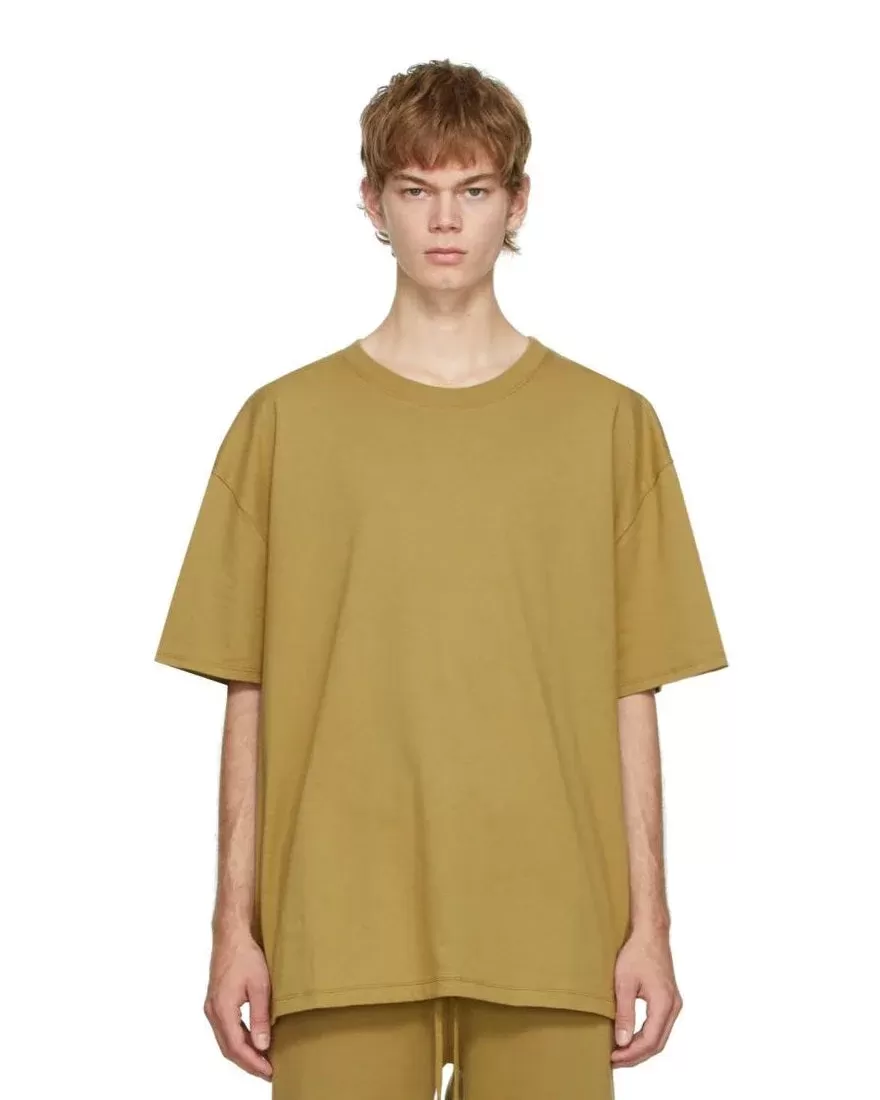 Fear Of God Essentials Summer Back Logo Tee In Amber