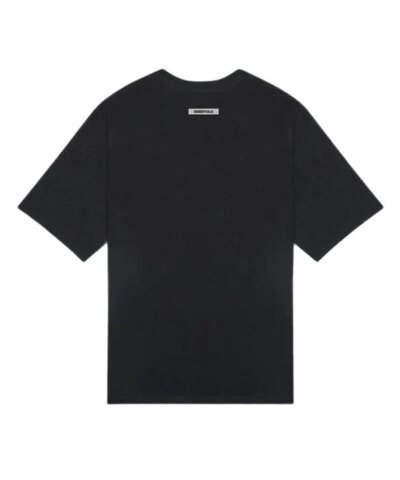 Essentials Men's Boxy T-Shirt Applique Logo Black