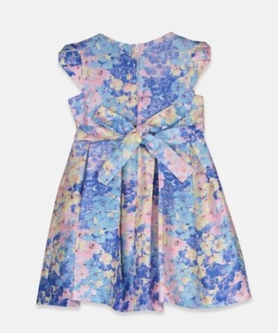 Bonnie Jean Toddler Girls Floral-Print Cap-Sleeve Dress