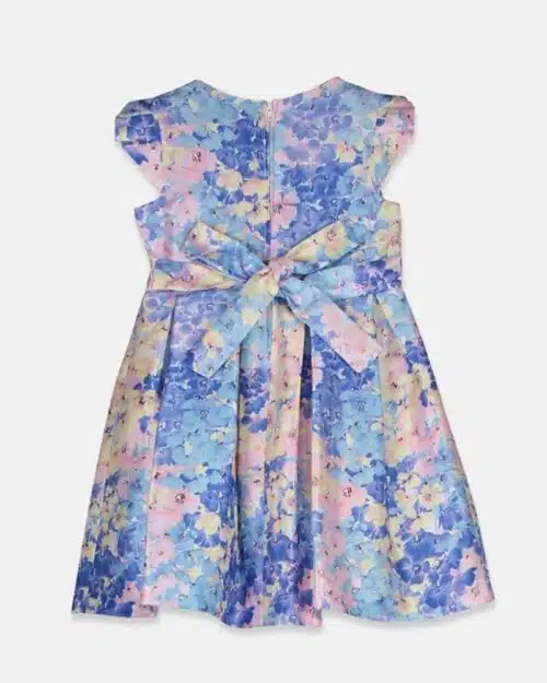 Bonnie Jean Toddler Girls Floral-Print Cap-Sleeve Dress