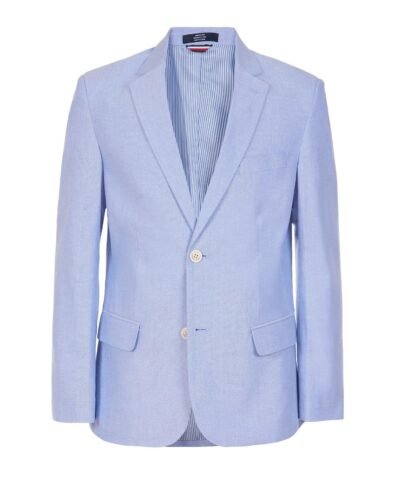 Tommy Hilfiger Big Boys Blue Oxford Suit Jacket