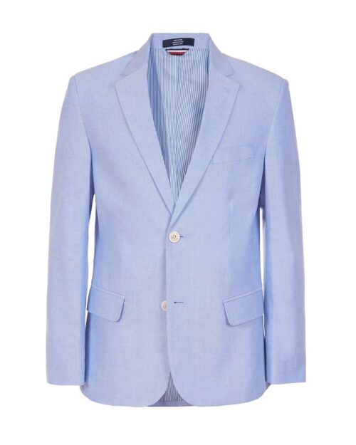 Tommy Hilfiger Big Boys Blue Oxford Suit Jacket