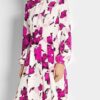 Oscar de la Renta Pleated floral-print silk dress