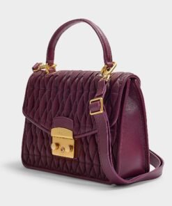 Furla Metropolis Cometa Small Top Handle Bag In Amaranto