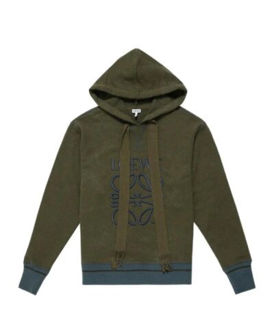 Loewe Anagram Logo-Embroidered Cotton Hoodie