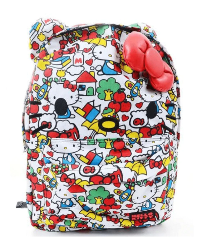 Hello Kitty Classic Vintage Print Face Backpack