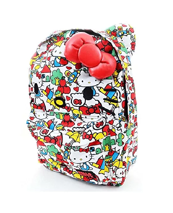 Hello Kitty Classic Vintage Print Face Backpack - Fashionbarn shop - 2