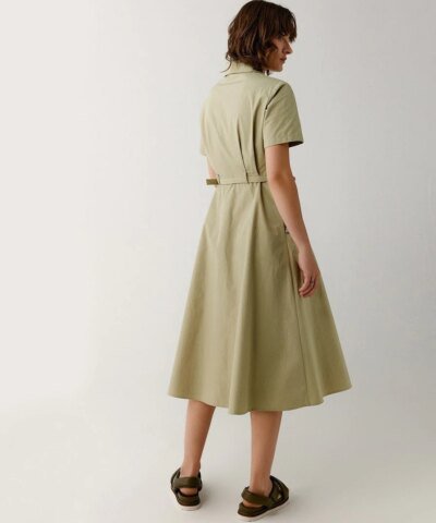 Noralux Tie Front Cotton Shirtdress