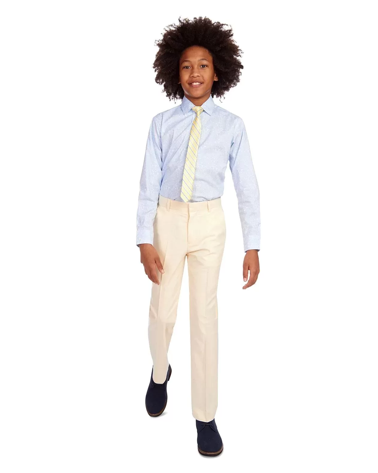 Tommy Hilfiger Big Boys Yellow Oxford Dress Pants