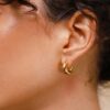Missoma Gold Chubby Mini Hoop Earrings