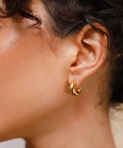 Missoma Gold Chubby Mini Hoop Earrings