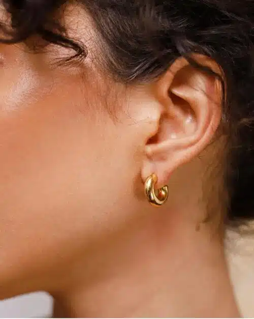 Missoma Gold Chubby Mini Hoop Earrings