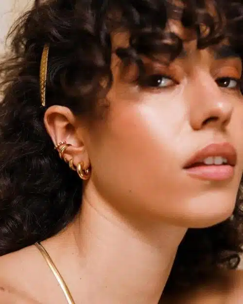 Missoma Gold Chubby Mini Hoop Earrings