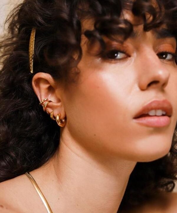 Missoma Gold Chubby Mini Hoop Earrings