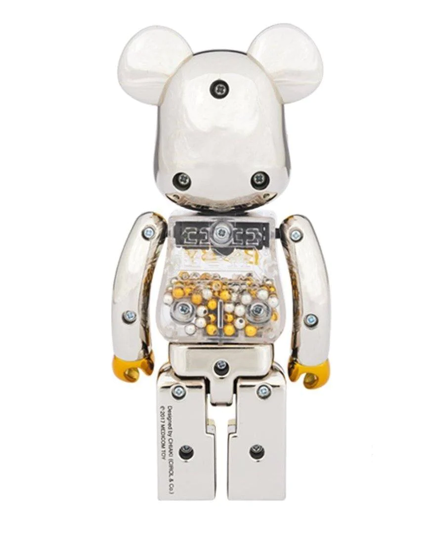 Bearbrick MY FIRST BE@RBRICK INNERSECT 100% & 400% Set Gold/Silver