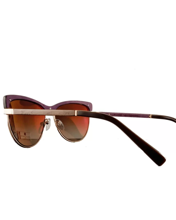 Gold And Wood Altais Wood/Metal Unisex Sunglasses