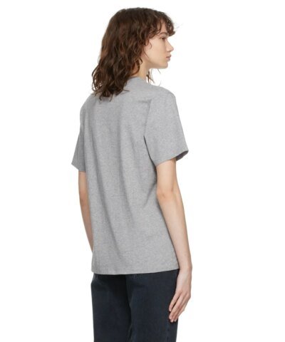 Maison Kitsuné Women's Grey All Right Fox Print Classic T-Shirt
