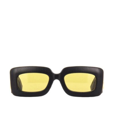 Gucci GG0816S 001 Quilted Leather Flat Top Sunglasses