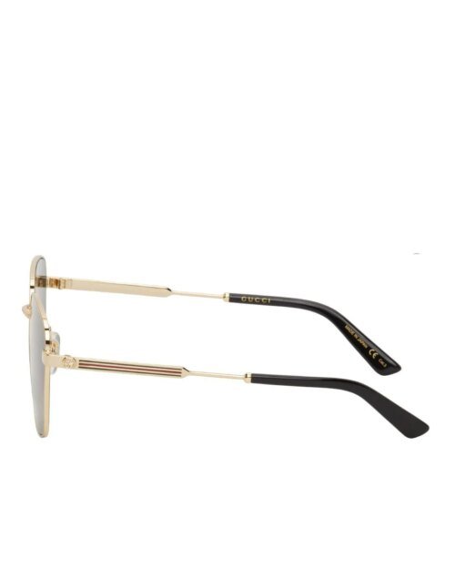 Gucci Gold GG0852SK Sunglasses. Green