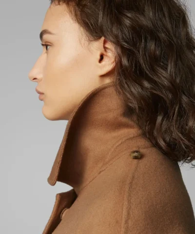 Boss Relaxed-Fit Belted Trench Coat With Detachable Shawl