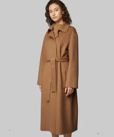 Boss Relaxed-Fit Belted Trench Coat With Detachable Shawl