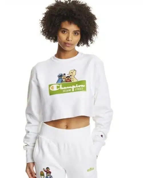 Champion Exclusive Sesame Street Reverse Weave Cut-Off Crew