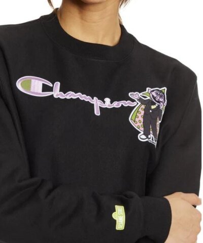 Champion Exclusive Sesame Street Reverse Weave Cut-Off Crew, Count von Count