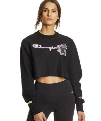 Champion Exclusive Sesame Street Reverse Weave Cut-Off Crew, Count von Count