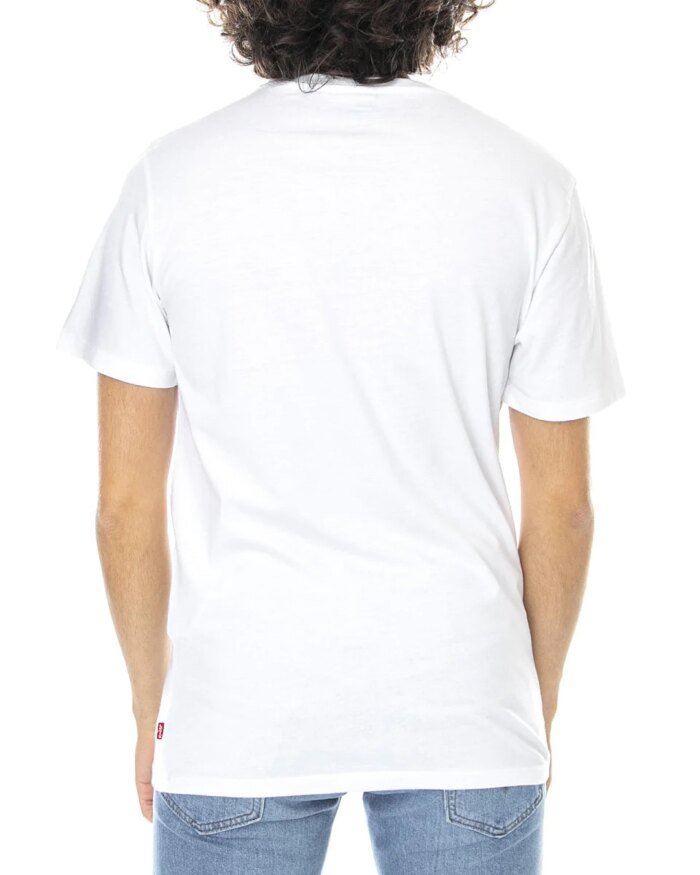 Levi's Men's Housemark Graphic Fish Fill White T-Shirt