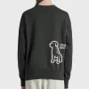 Human Made Black Bulldog Crew Neck Sweatshirt