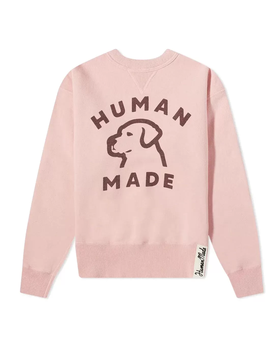 Human Made Pink Bulldog Crew Neck Sweatshirt