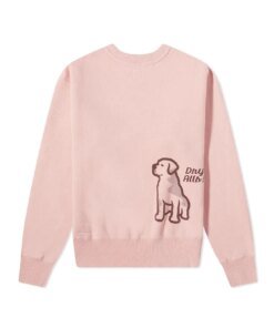 Human Made Pink Bulldog Crew Neck Sweatshirt