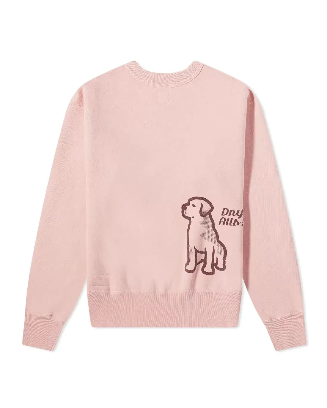 Human Made Pink Bulldog Crew Neck Sweatshirt
