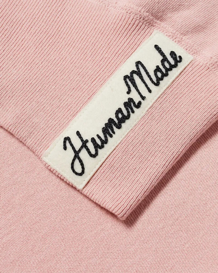 Human Made Pink Bulldog Crew Neck Sweatshirt