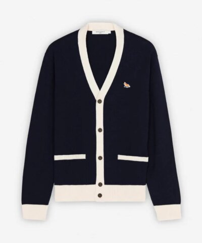 Maison Kitsuné Baby Fox Patch Bi-Color Classic Cardigan
