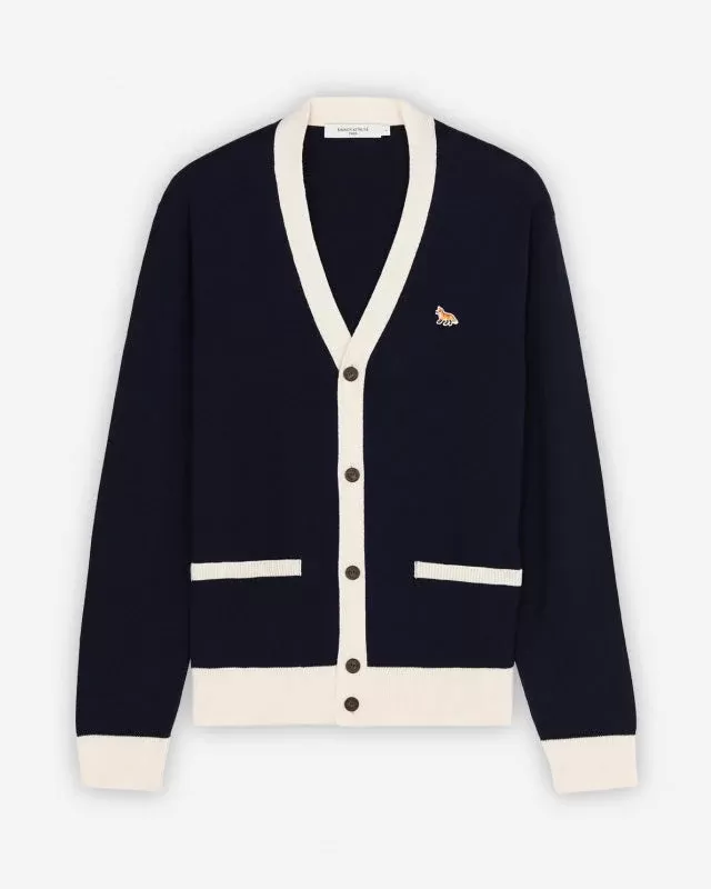 Maison Kitsuné Baby Fox Patch Bi-Color Classic Cardigan