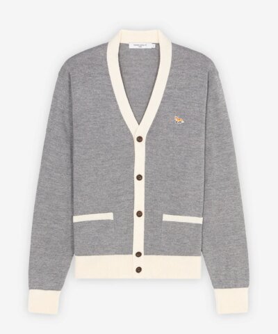 Maison Kitsuné Baby Fox Patch Bi-Color Classic Cardigan