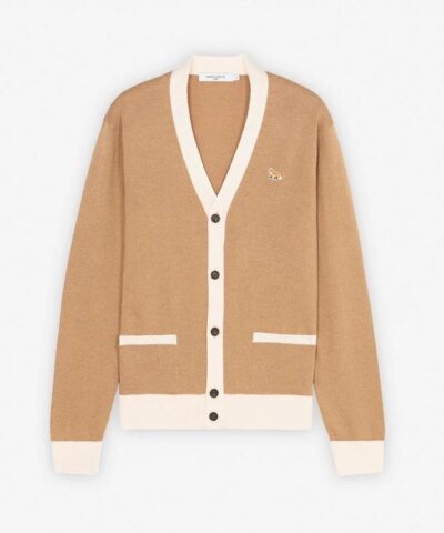 Maison Kitsuné Baby Fox Patch Bi-Color Classic Cardigan