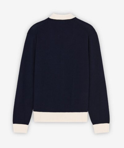 Maison Kitsuné Baby Fox Patch Bi-Color Classic Cardigan