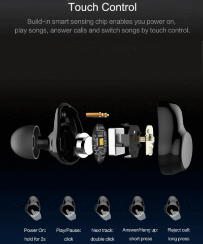 ROCKSPACE EB30 TWS Air True Wireless Earbuds Stereo Microphone for Phone