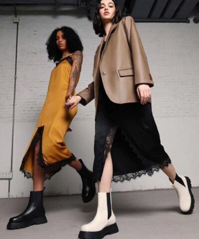 Ash Elite Tall Boots In White Leather