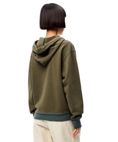 Loewe Anagram Logo-Embroidered Cotton Hoodie