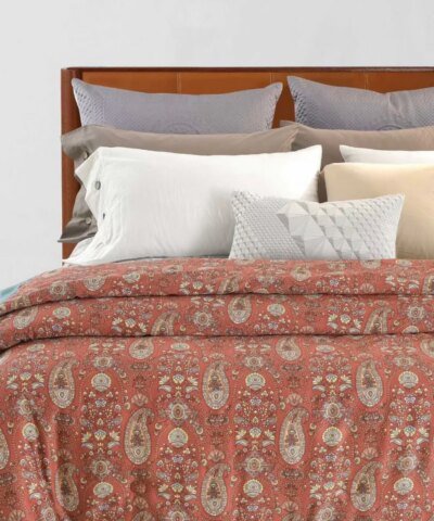 Ralph Lauren Home Paisley Series Cool Comforter In Soft Red Multi