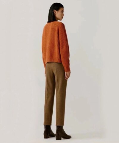 ICICLE Counter Genuine Jacquard Cashmere Wool Knitted Cardigan