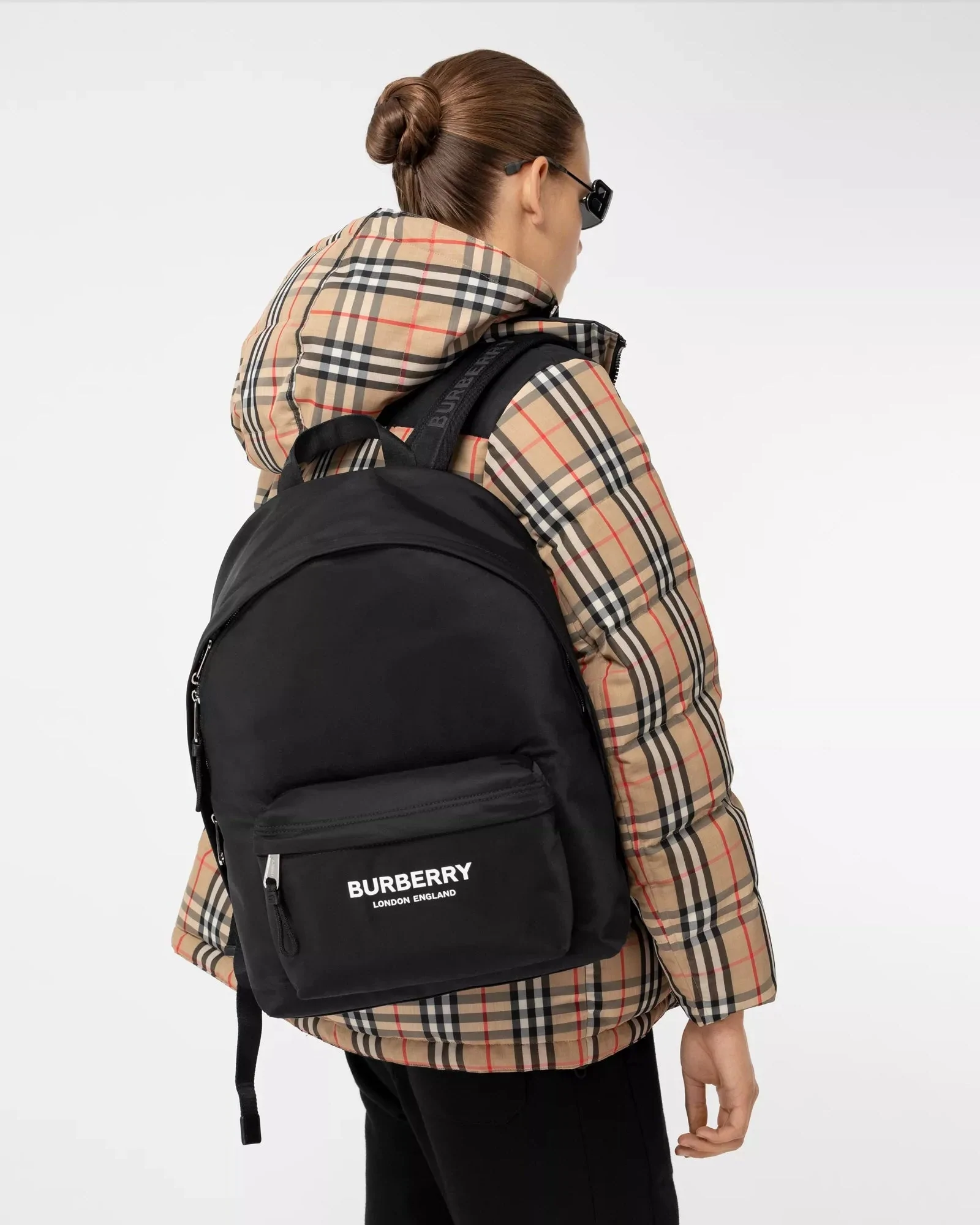 Burberry Women's Logo Print Nylon Backpack
