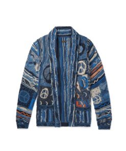 Kapital Men's Cotton-Blend Jacquard Cardigan