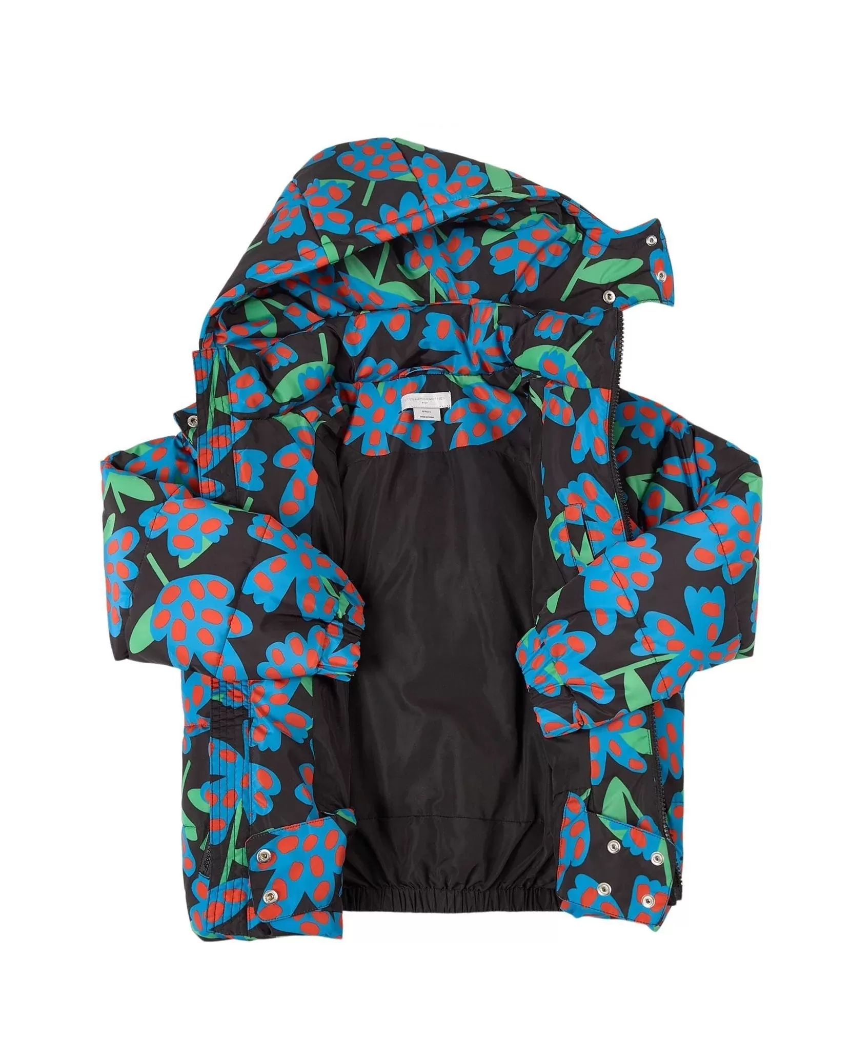 Stella McCartney Blue Spotty Flowers Puffer Jacket